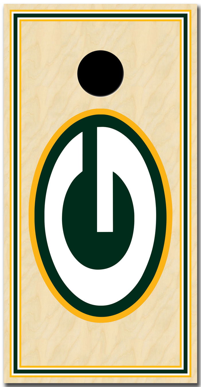 2 x Green Bay Packers Football Cornhole Board Bag Toss Vinyl Wrap Set- Universal Fit Oracal 3M