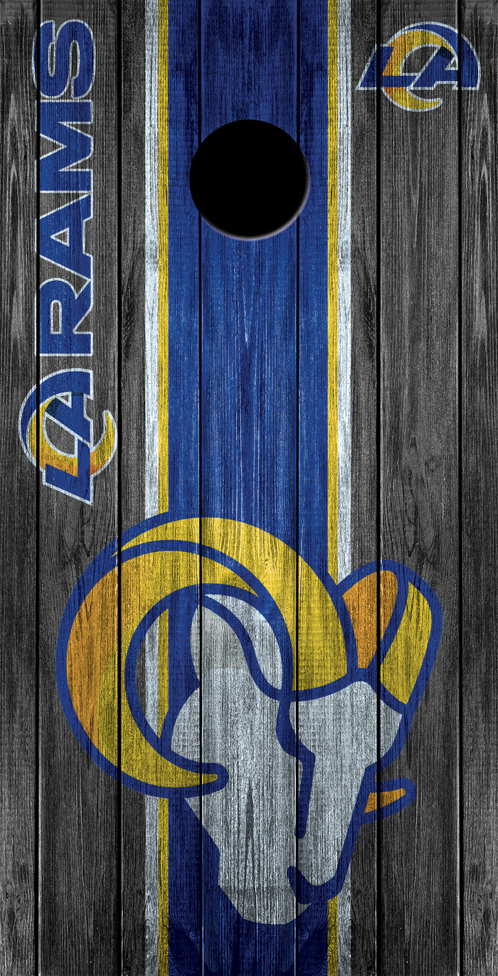 2 x LA Rams Football Cornhole Board Bag Toss Vinyl Wrap Set- Universal Fit Oracal 3M