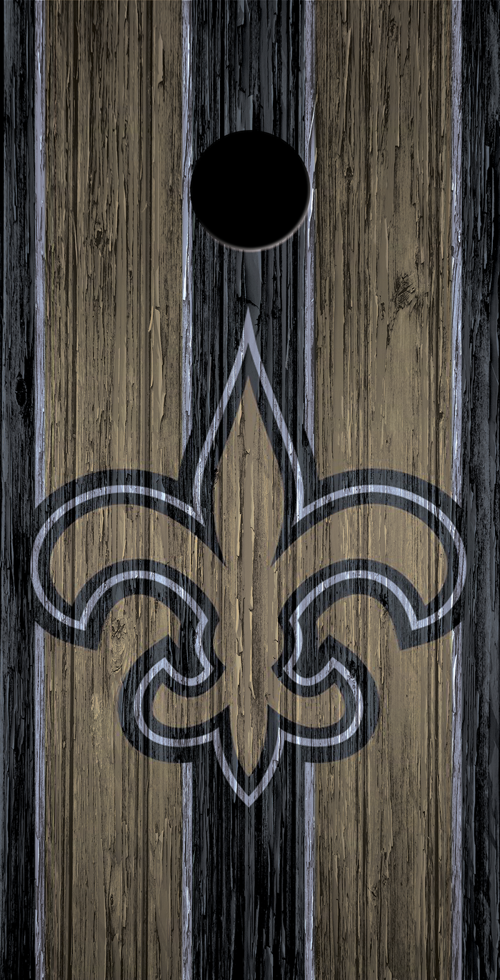 2 x New Orleans Saints Football Cornhole Board Bag Toss Vinyl Wrap Set- Universal Fit Oracal 3M