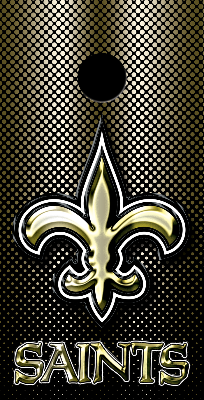 2 x New Orleans Saints Football Cornhole Board Bag Toss Vinyl Wrap Set- Universal Fit Oracal 3M