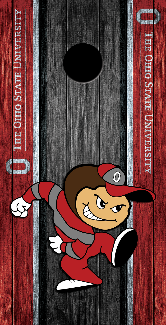 2 x Ohio State Football Cornhole Board Bag Toss Vinyl Wrap Set- Universal Fit Oracal 3M