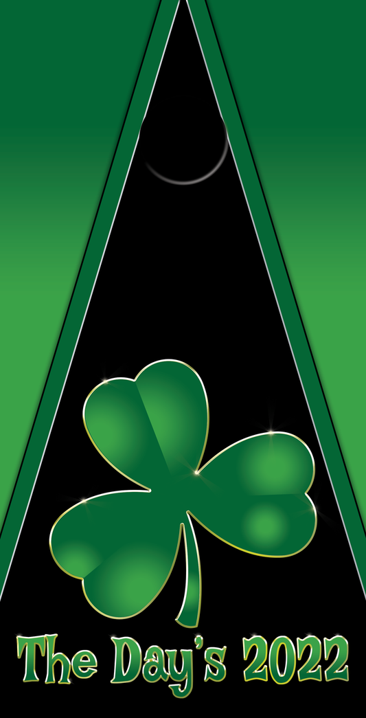 2 x Shamrock Cornhole Board Bag Toss Vinyl Wrap Set- Universal Fit Oracal 3M