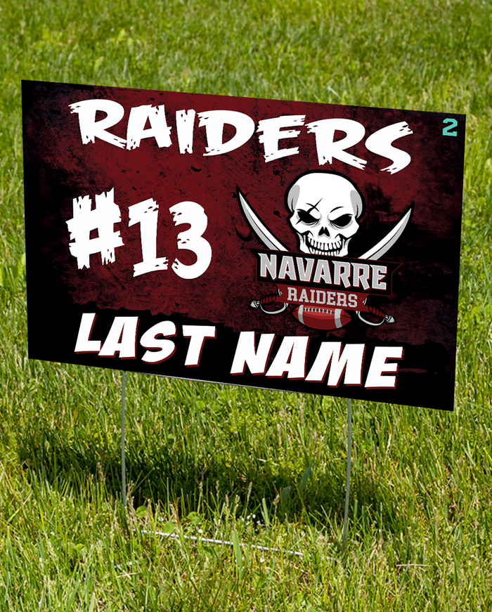 2025 NYSA Raiders Yard Sign (Fundraiser)