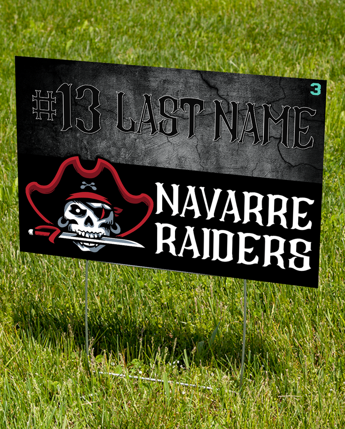 2025 NYSA Raiders Yard Sign (Fundraiser)