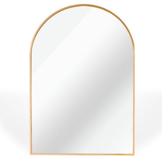 24x36 Inch Gold Arched Salon Wall Mirror