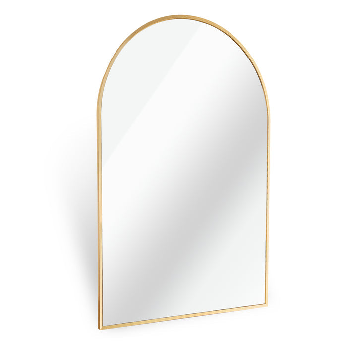24x36 Inch Gold Arched Salon Wall Mirror