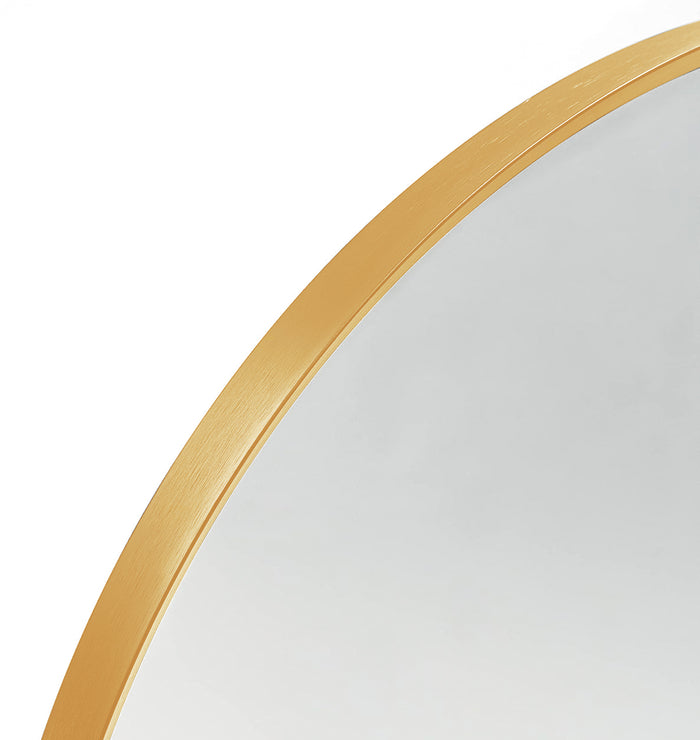 24x36 Inch Gold Arched Salon Wall Mirror
