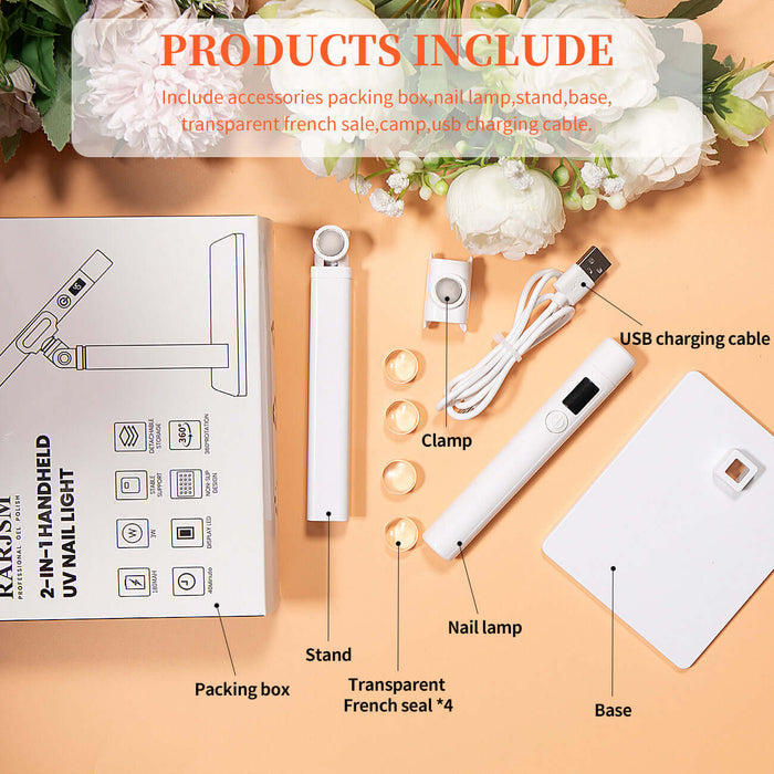 Mini UV Nail Light for Travel DIY Home Salon Use