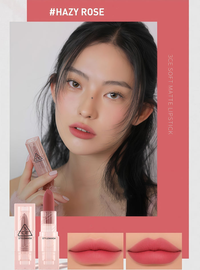 3CE Moist Velvet Soft Matte Lipstick T4562