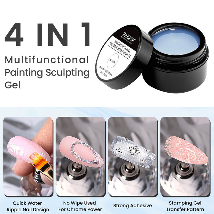 4 IN 1  No Wipe Multifunctional Painting Sculpting Gel