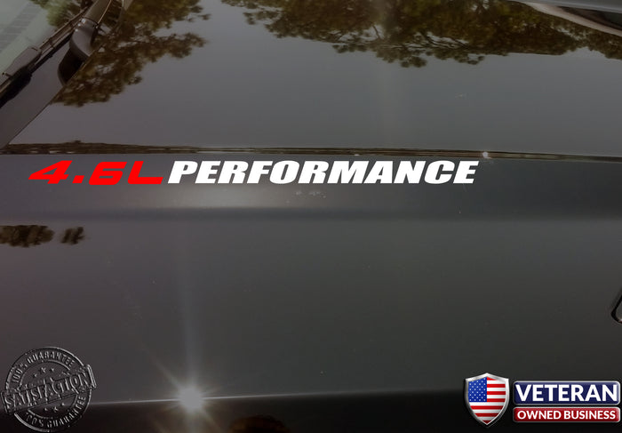 4.6L PERFOMANCE DECALS 2 SETS FORD F150 MUSTANG ALL FORD CARS AND TRUCKS