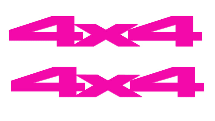 Pink 4X4 Bedside Vinyl Decals  Dodge Ram 1500 2500 3500