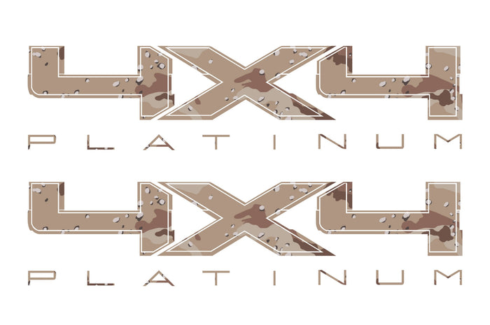 4X4 PLATINUM Bedside Desert Decal Fits Ford Truck 2008-2017 F150-250 SUPER DUTY