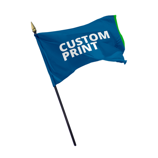 custom stick flags for sale - custom flags