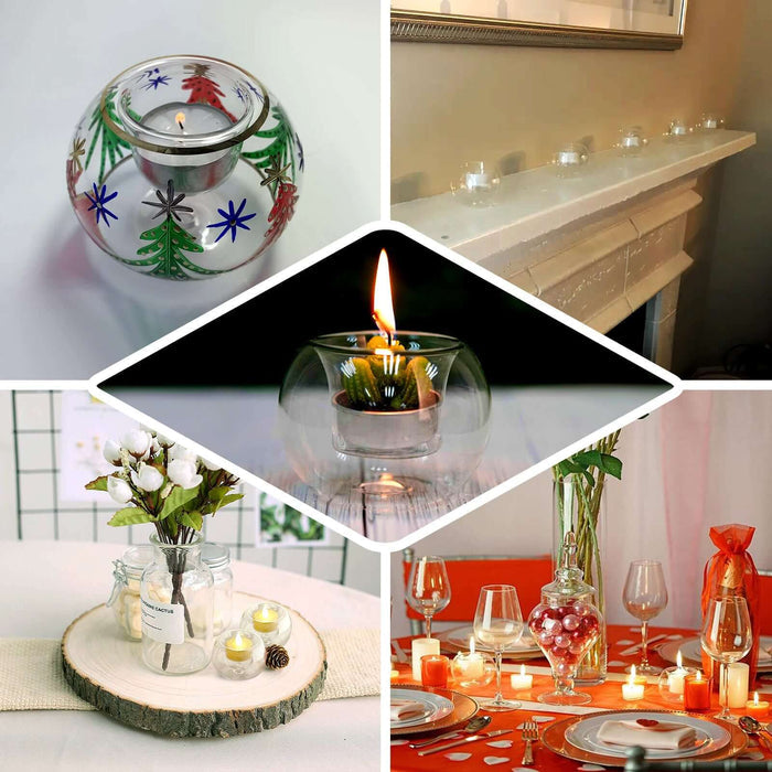 Candle holders in various styles for home decor and events.
