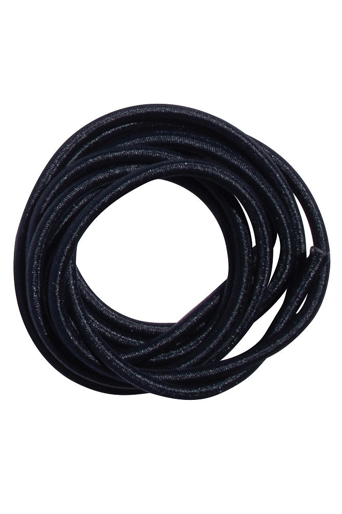 The 686 Repair Shock Cord by 686, a coiled black elastic cord with a smooth, shiny texture, is displayed on a white background.
