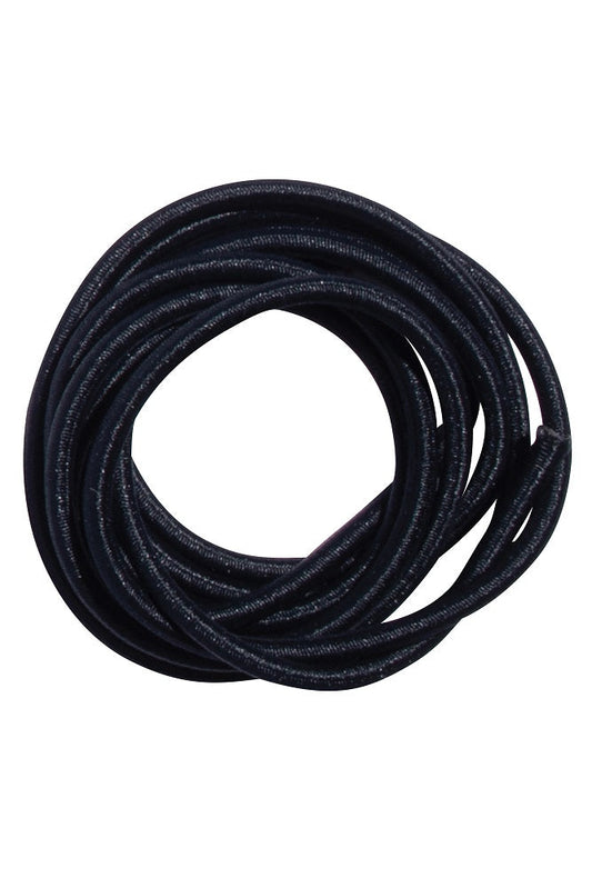 The 686 Repair Shock Cord by 686, a coiled black elastic cord with a smooth, shiny texture, is displayed on a white background.