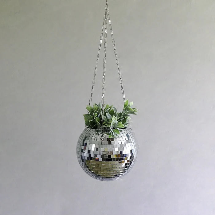 8" Disco Ball Planter