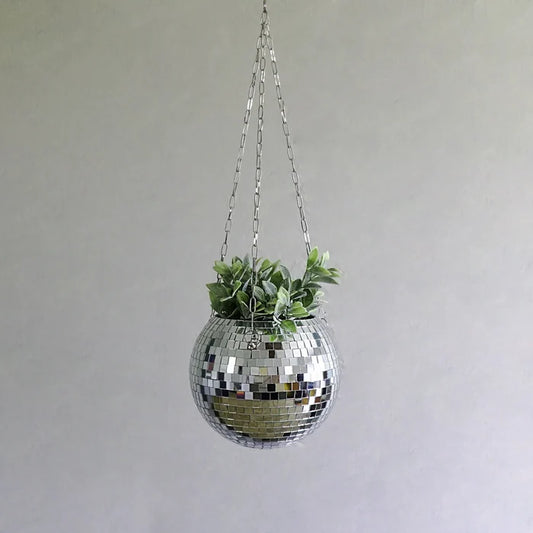 8" Disco Ball Planter