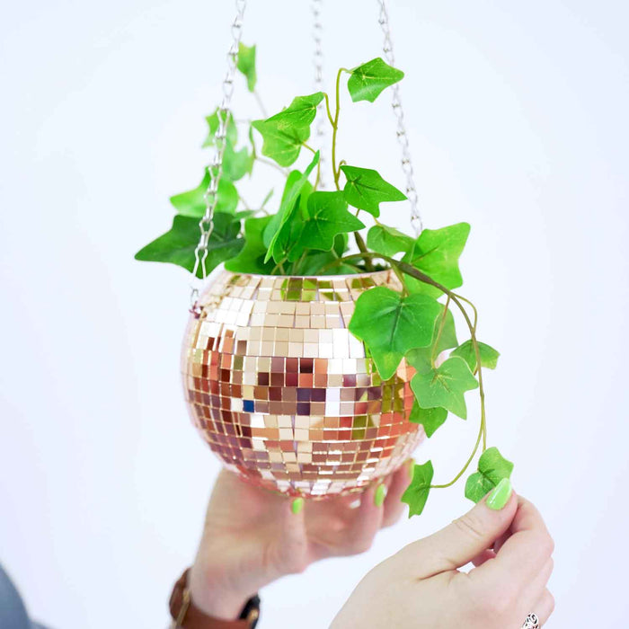 8" Disco Ball Planter