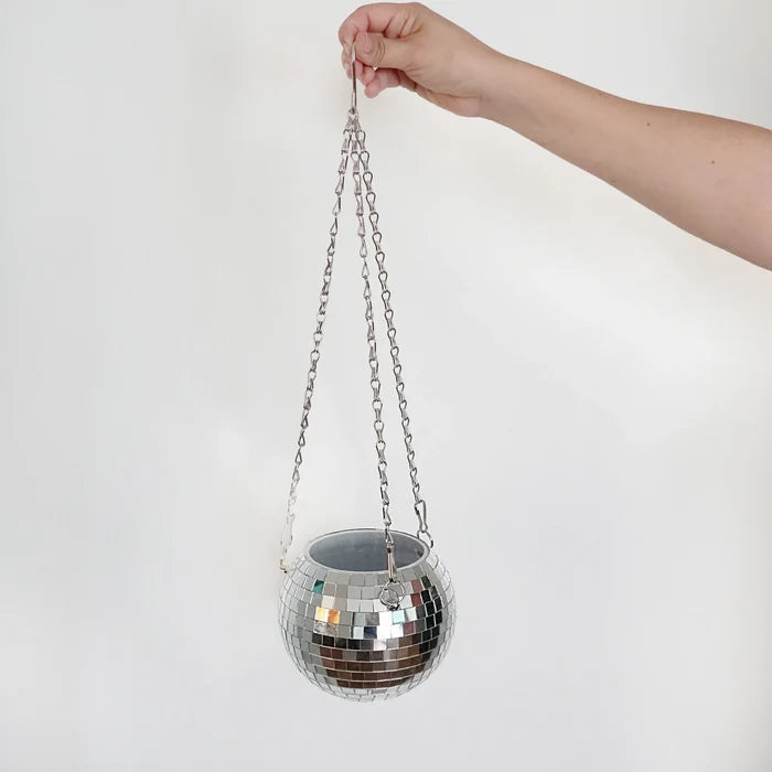 8" Disco Ball Planter