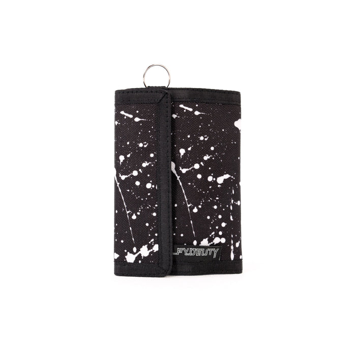 80s Bi-Fold Black Splatter Wallet