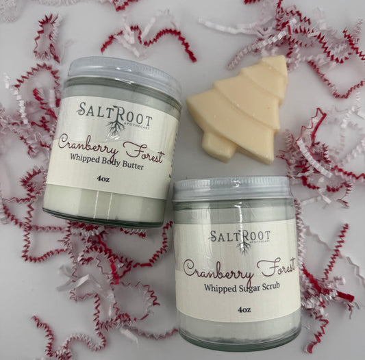Cranberry Wood Holiday Gift Box