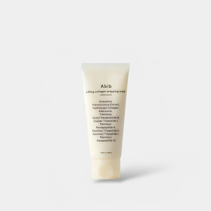 Abib Lifting Collagen Wrapping Mask Jericho Rose Film 100ml قناع رفع الكولاجين من أبيب - فيلم وردة جيريكو - Princess Cosmetics Qatar