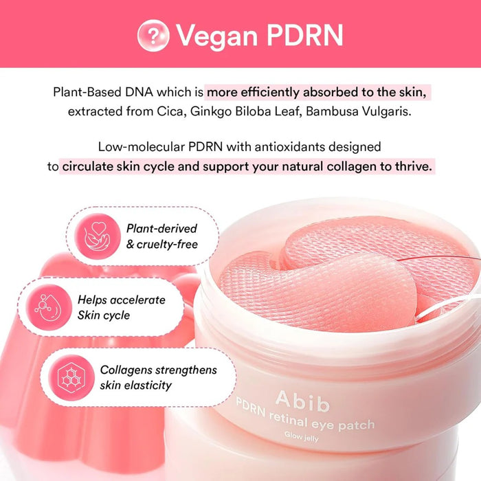 Abib PDRN Retinal Eye Patch Glow Jelly (60ea) 84g