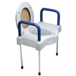 Ableware Tall-Ette Extra Wide Toilet Seat with Steel Frame: 1 Count, 23-1/4" x 19-1/2" x 13-1/2", 600 lbs
