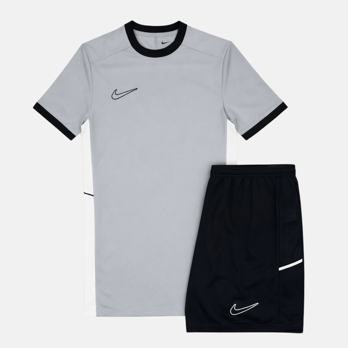 Nike Academy Drill T-Shirt / Shorts Set - Grey/Black