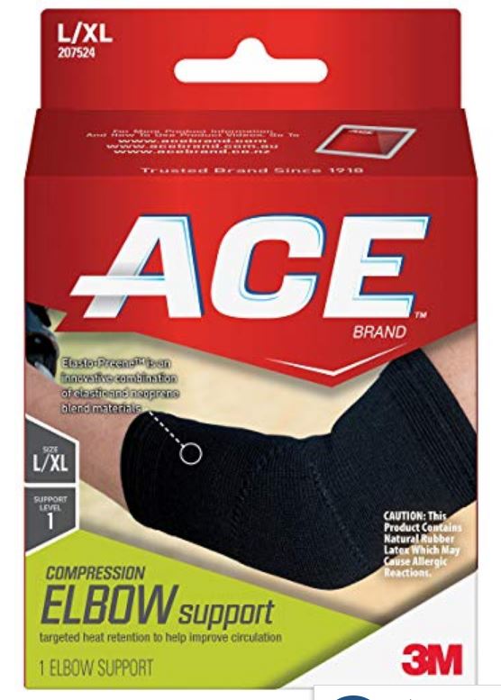 ACE 207524 Elasto-Preene Elbow Support, 1 Each 89958204