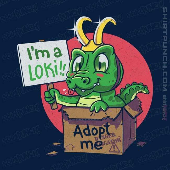 Secret_Shirts Magnets / 3"x3" / Navy Adopt This Alligator