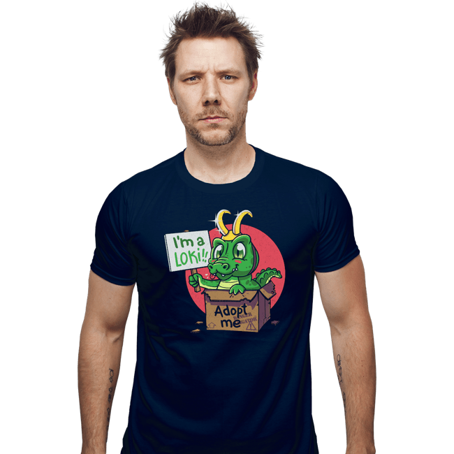 Secret_Shirts Fitted Shirts, Mens / Small / Navy Adopt This Alligator