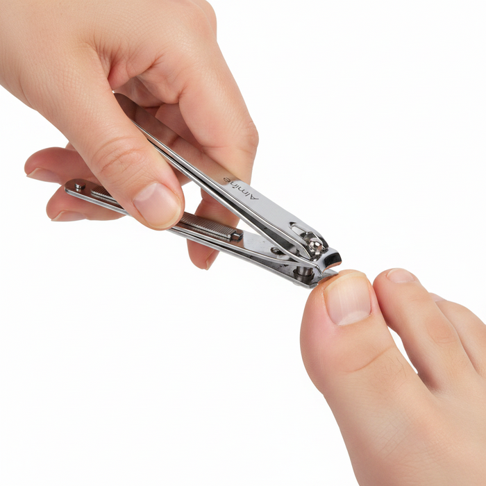 Almine Toenail Clipper with File Large, 1 Count, Silver