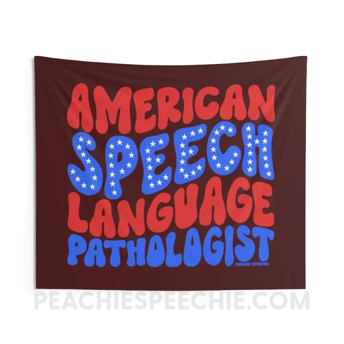 American Speech-Language Pathologist Tapestry - 60’’ × 50’’ - Home Decor peachiespeechie.com