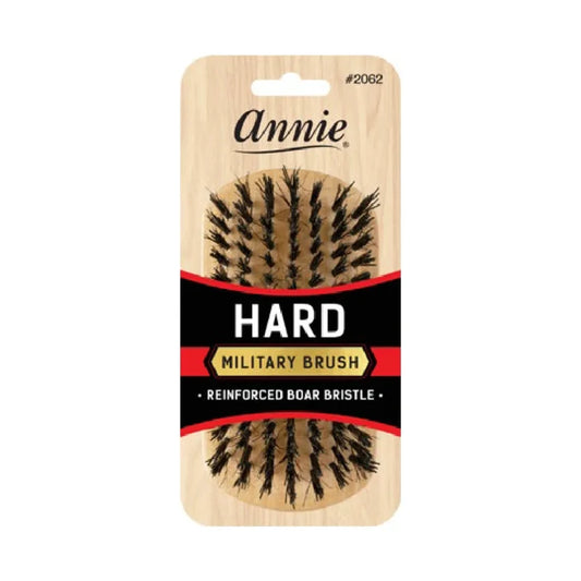 Annie Hard Military Brush Boar & Nylon Bristle, 1 Count, Light brown