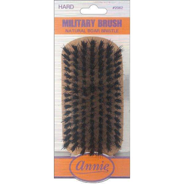 Annie Hard Military Brush Boar & Nylon Bristle, 1 Count, Light brown