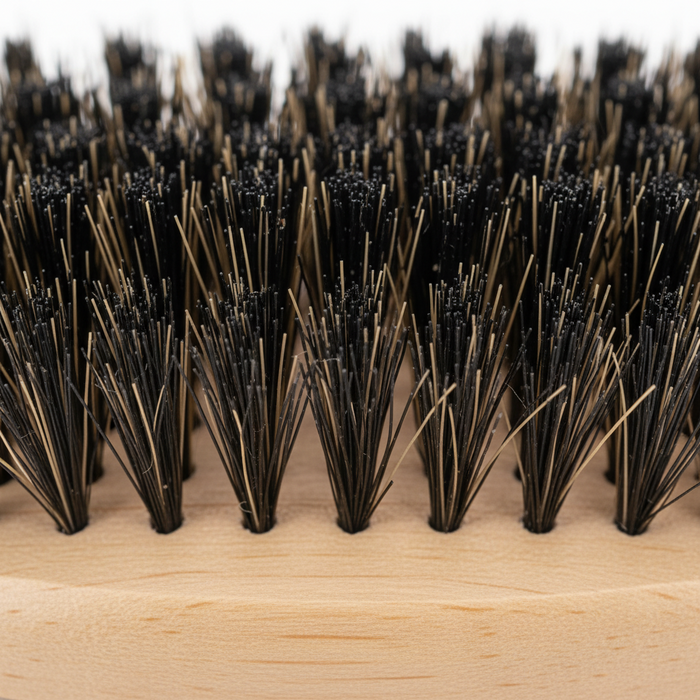 Annie Medium Wooden Wave Brush, Boar & Nylon Bristle, Light Brown