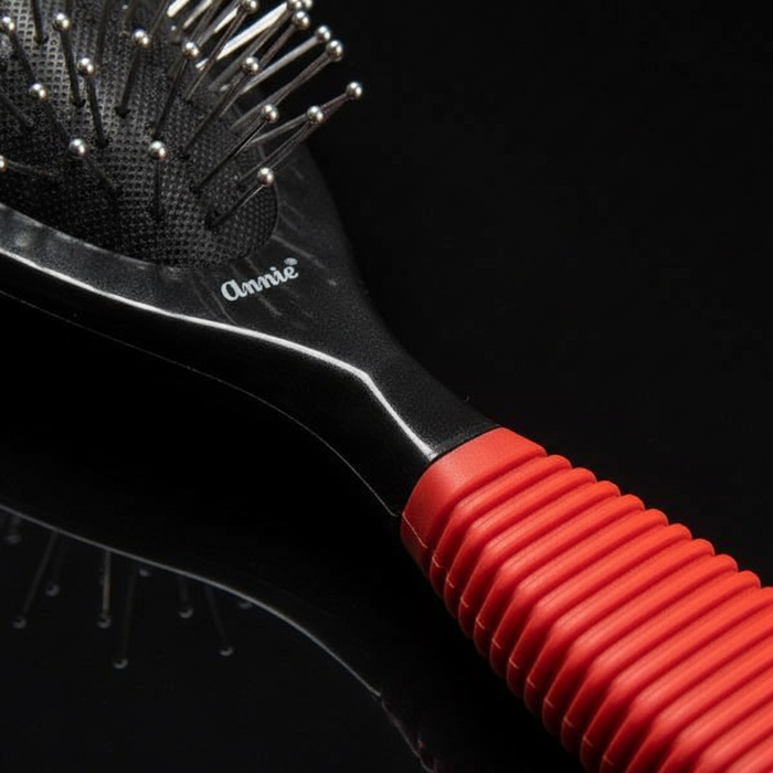 Annie Wire Cushion Ball-Tipped Bristle Massage Brush, 1 Count, Red