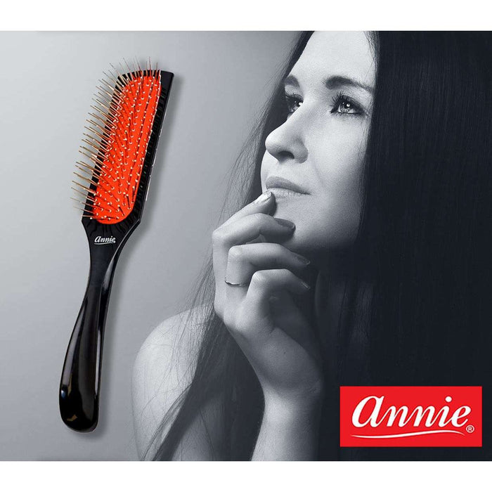 Annie Wire Cushion Wig Brush, 1 Count, Black
