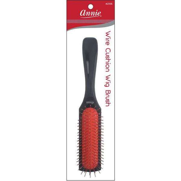 Annie Wire Cushion Wig Brush, 1 Count, Black