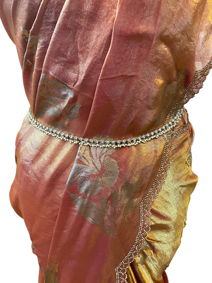 Antique Gold Finish Saree Belt, Waist / Belly Chain - Fancy Dress , Bollywood - 15BL333 07KY26