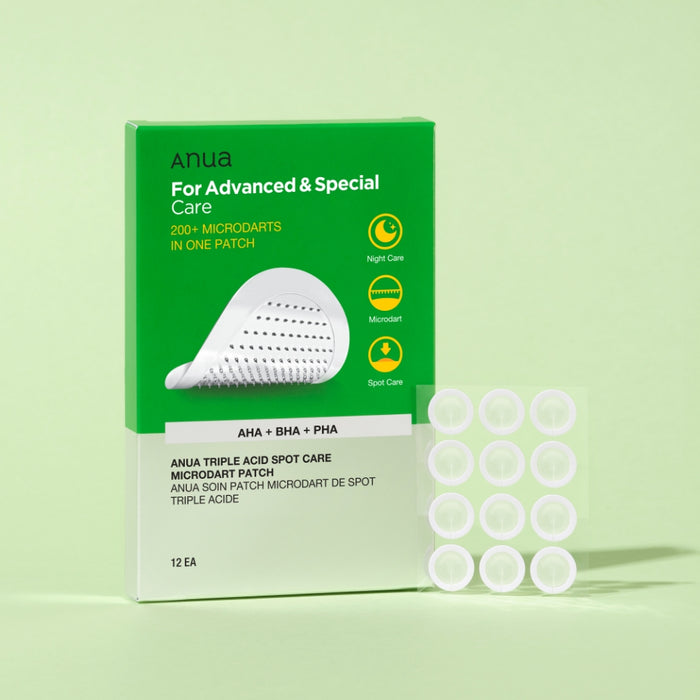 ANUA For Advanced & Special Care 200 + Microdarts in one patch AHA + BHA + PHA لصقات علاج الحبوب من انوا