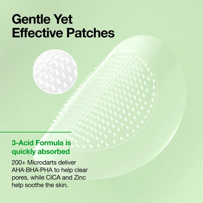 ANUA For Advanced & Special Care 200 + Microdarts in one patch AHA + BHA + PHA لصقات علاج الحبوب من انوا