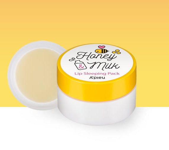 A'PIEU Honey & Milk Lip Sleeping Pack ماسك الشفاه من ايبيو