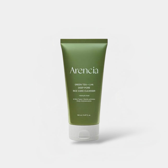 Arencia Green Tea + LHA Pore Rice Cake Cleanser 150ml منظف مسام أرينسيا بالشاي الأخضر + LHA كعكة الأرز - Princess Cosmetics Qatar