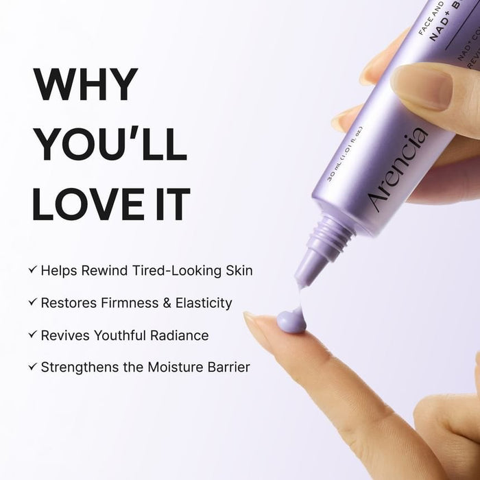 Arencia NAD+ Booster Shot 30ml حقنة معززة من أرينسيا NAD+ - Princess Cosmetics Qatar