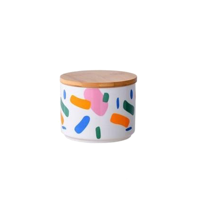 Art Ranbow Ceramic Jar
