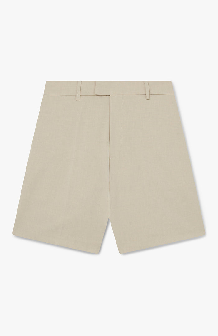 Aster Tailored Stretch Fit Short in Beige